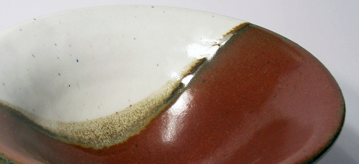 Wheel Thrown Stoneware Ceramic Bowl - Black Hawk College Ceramics Class - 2014